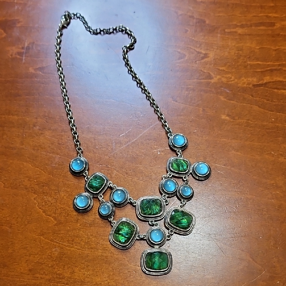 Vintage‎ 90's Multi-color Bib Necklace